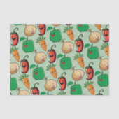 glimlachende Veggies Tissuepapier (Voorkant)