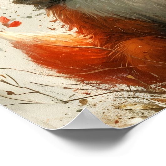 Glimlachende Vos Print  (Hoek)