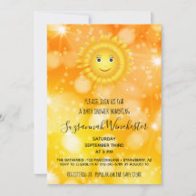 Glimlachende Zon Geslacht Neutrale Aangepaste Baby