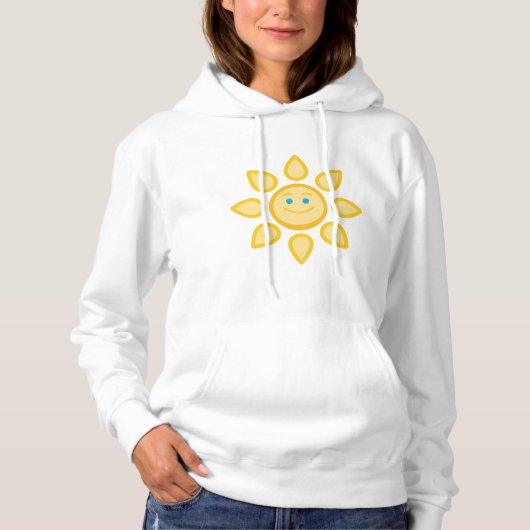 Glimlachende zon Happy Sunshine Hoodie (Voorkant)