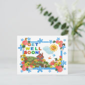 GLIMLACHENDE ZON Krijg goed Briefkaart (Staand voorkant)