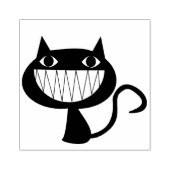 GLIMLACHENDE ZWARTE KAT RUBBER STEMPELS (Afrduk)