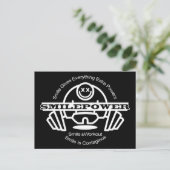 glimlachpoer briefkaart (Staand voorkant)