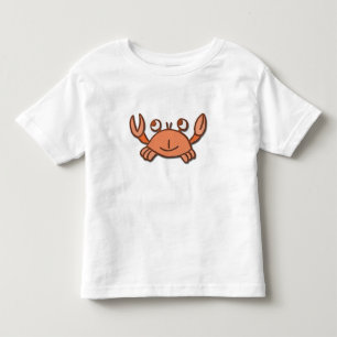 glimlachte krab kinder shirts