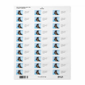 glimlachte paarden etiket (Full Sheet)