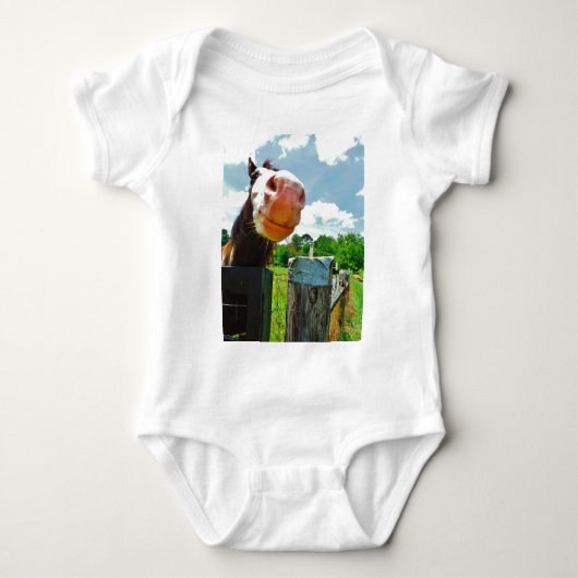 glimlachte paarden romper (Voorkant)