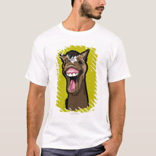 glimlachte paarden t-shirt