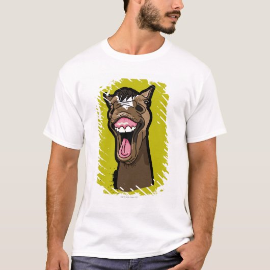 glimlachte paarden t-shirt (Voorkant)