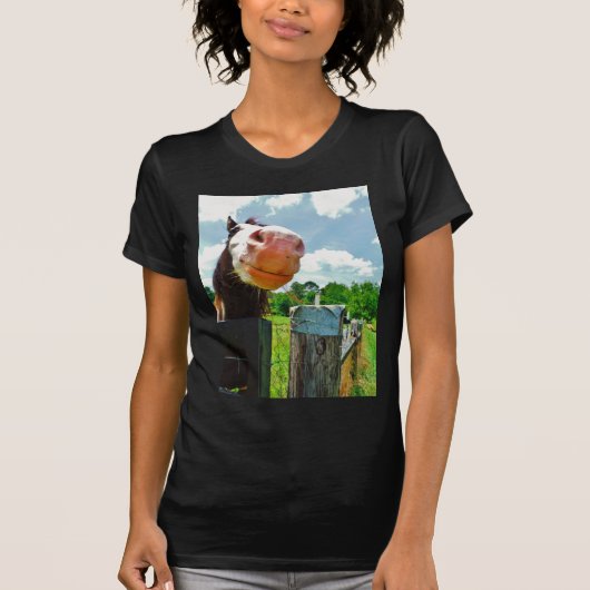 glimlachte paarden t-shirt (Voorkant)