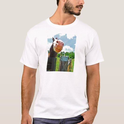 glimlachte paarden t-shirt (Voorkant)