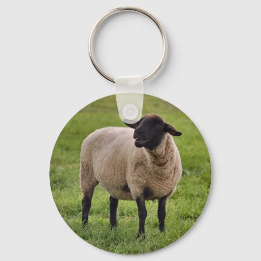 glimlachte schapen sleutelhanger (Voorkant)