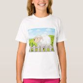 glimlachte schapen t-shirt (Voorkant)