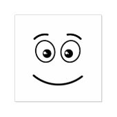 Glimlend gezicht met open ogen  zelfinktende stempel (Design)