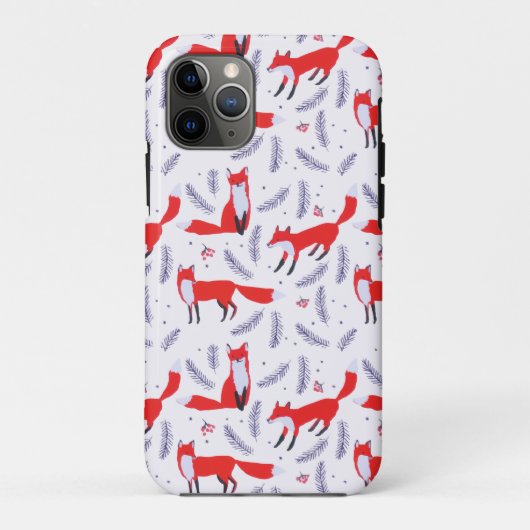 Glimlende bossen bos Greenery Red Fox Case-Mate iPhone Case (Achterkant)