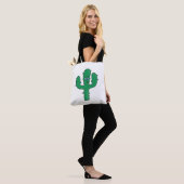 glimlende cactus draagtas (Op model)