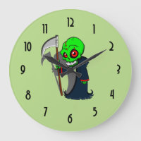 glimlende grim Reaper illustratie Creepy Cool
