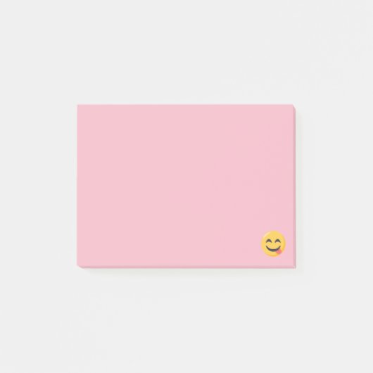 Glimlende kant met Tongue Emoji Post-it® Notes (Voorkant)