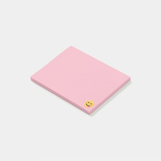 Glimlende kant met Tongue Emoji Post-it® Notes (Schuin)