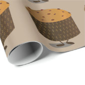 Glimlende Panettone Cadeaupapier (Rol Hoek)