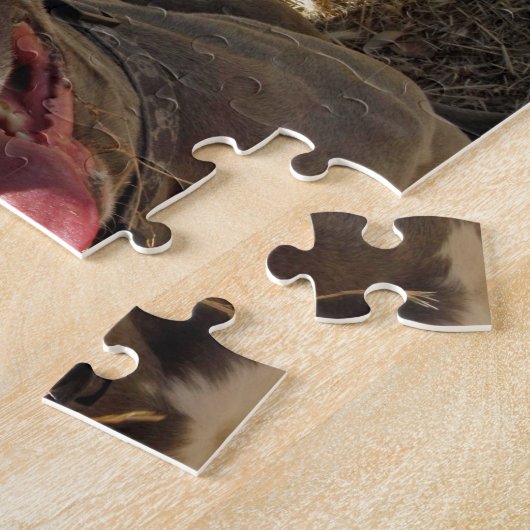 Glimlende Pitbull Puzzle Legpuzzel (Zijkant)