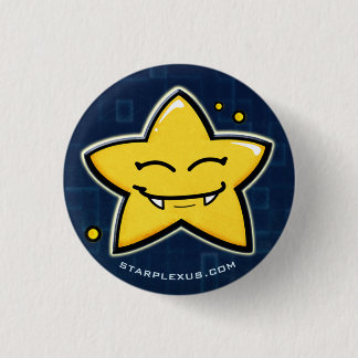 glimlende starlet-knop ronde button 3,2 cm