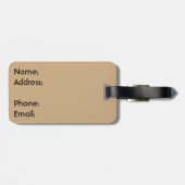 glimlende tortoise bagagelabel (Achterkant horizontaal)