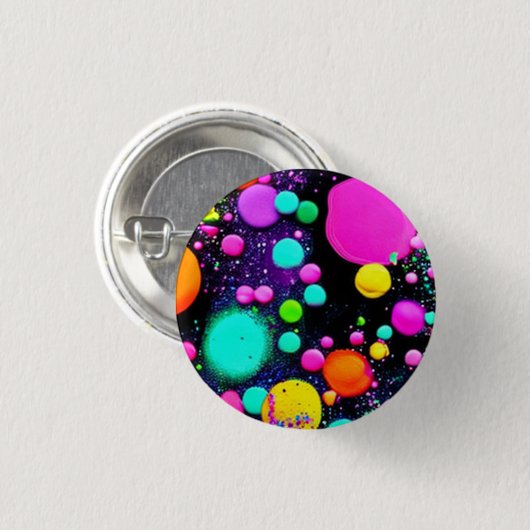 Glimmende Abstracte kunst Ronde Button 3,2 Cm (Voorkant /achterkant)