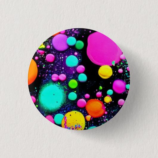 Glimmende Abstracte kunst Ronde Button 3,2 Cm (Voorkant)