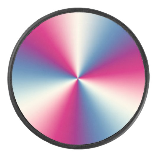 Glimmende metaaltextuur hockey puck (Voorkant)