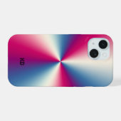 Glimmende metaaltextuur iPhone 15 hoesje (Achterkant horizontaal)