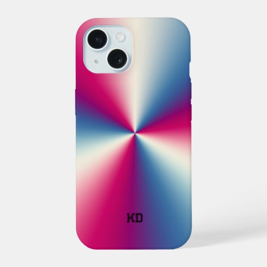 Glimmende metaaltextuur iPhone 15 hoesje (Achterkant)