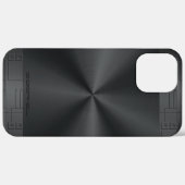 Glimmende Metallic Black geometrische accenten Case-Mate iPhone Case (Achterkant / Rechts)