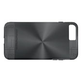 Glimmende Metallic Black geometrische accenten Case-Mate iPhone Case (Achterkant (Horizontaal))