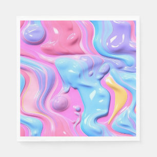 Glimmende Plastic Bubble Abstract Servet