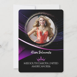 Glimmer Dust Premium Pageant Promo Card Kaart