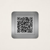 Glimmer Dust QR Code Photo Profile Card Vierkante Visitekaartjes (Achterkant)