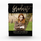 Glimmer EDITABLE COLOR Afstuderen Block Fotoblokken (Voorkant)
