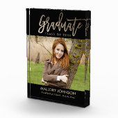 Glimmer EDITABLE COLOR Afstuderen Block Fotoblokken (Rechts)