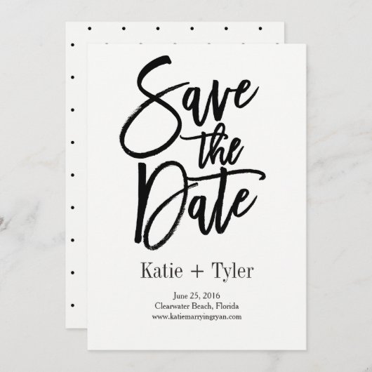 Glimmer geborsteld sparen de Kaart Datum (Voorkant / Achterkant)