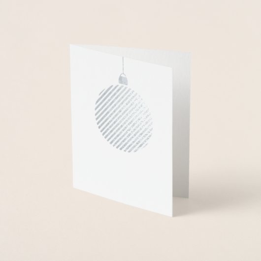 GLIMMER Holiday Kaart Silver (Voorkant)