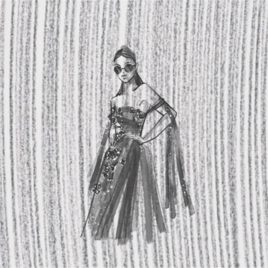 Glimmer Tech couture. Sticker (Voorkant)