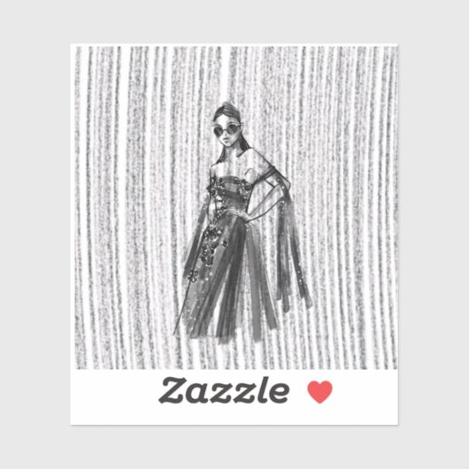 Glimmer Tech couture. Sticker (Vel)