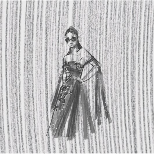 Glimmer Tech couture. Sticker (Voorkant)