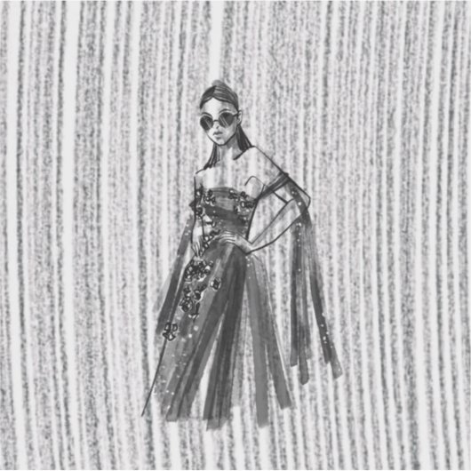 Glimmer Tech couture. Sticker (Voorkant)