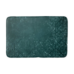 Glimmery Blauwgroen Grunge   Rich Dark Green Glam  Badmat