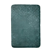 Glimmery Blauwgroen Grunge | Rich Dark Green Glam  Badmat (Voorkant Verticaal)