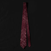 Glimmery Wine Grunge | Sangria Bordeaux Damask Stropdas