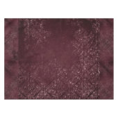 Glimmery Wine Grunge | Sangria Bordeaux Damask Tafelkleed (Voorkant (Horizontaal))