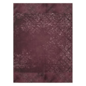 Glimmery Wine Grunge | Sangria Bordeaux Damask Tafelkleed (Voorkant)