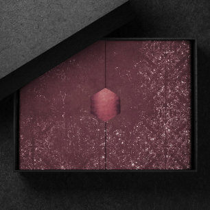Glimmery Wine Grunge Sangria Bordeaux Damask Tissuepapier